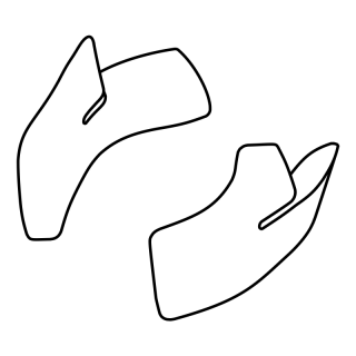 CHEEK PADS RO200 CARBON E22-06