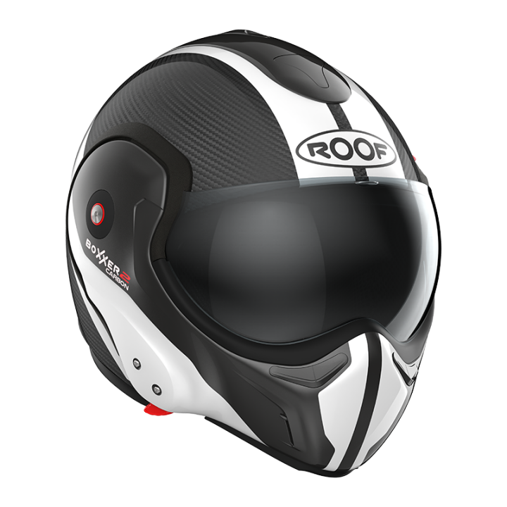 CASCO DA MOTO ROOF RO9 BOXXER 2 CARBON WONDER BIANCO PERLA