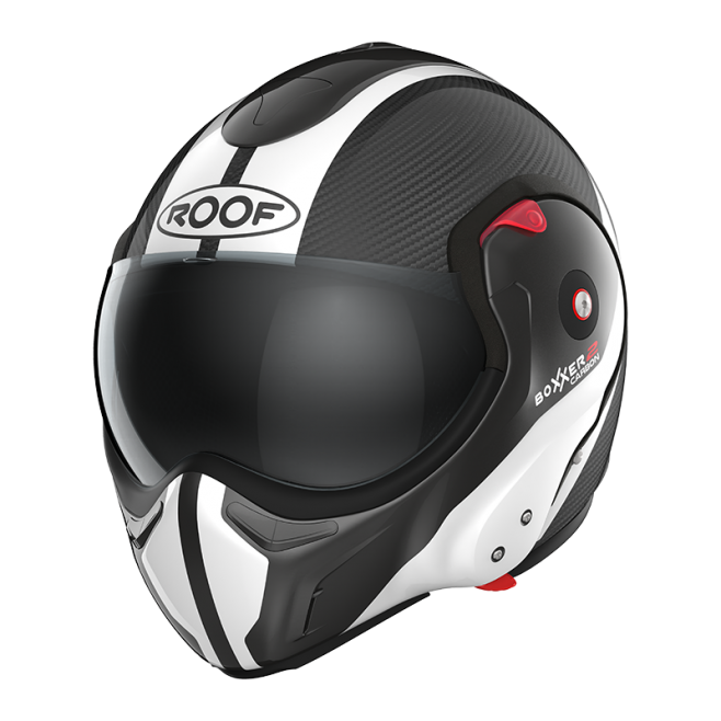 CASCO DA MOTO ROOF RO9 BOXXER 2 CARBON WONDER BIANCO PERLA