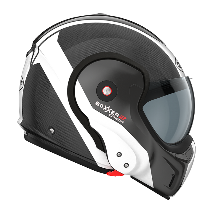 ROOF MOTORCYCLE HELMET RO9 BOXXER 2 CARBON WONDER PEARL WHITE