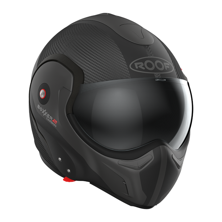 CASQUE MOTO ROOF RO9 BOXXER 2 CARBON WONDER NOIR MAT