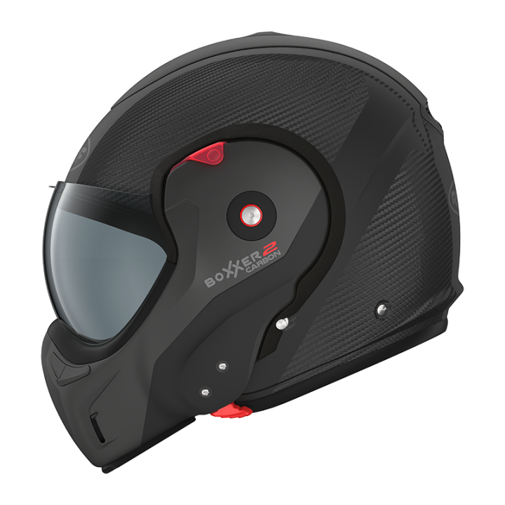 CASQUE MOTO ROOF RO9 BOXXER 2 CARBON WONDER NOIR MAT