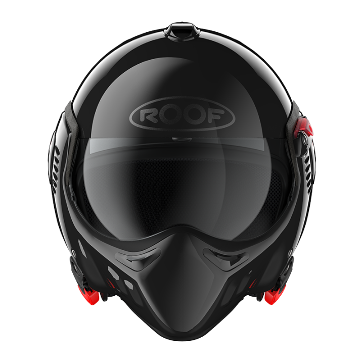 VERSATILE MOTORCYCLE HELMET ROOF RO5 BOXER ALPHA BLACK