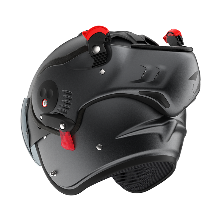 VERSATILE MOTORCYCLE HELMET ROOF RO5 BOXER ALPHA BLACKSTAR MATT GRAPHITE - BLACK