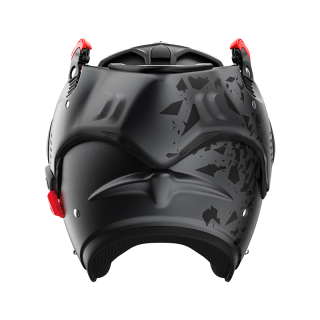 VERSATILE MOTORCYCLE HELMET ROOF RO5 BOXER ALPHA BLACKSTAR MATT GRAPHITE - BLACK