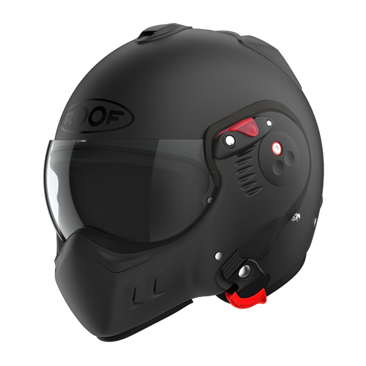 CASCO DA MOTO MODULARE ROOF RO5 BOXER ALPHA NERO OPACO
