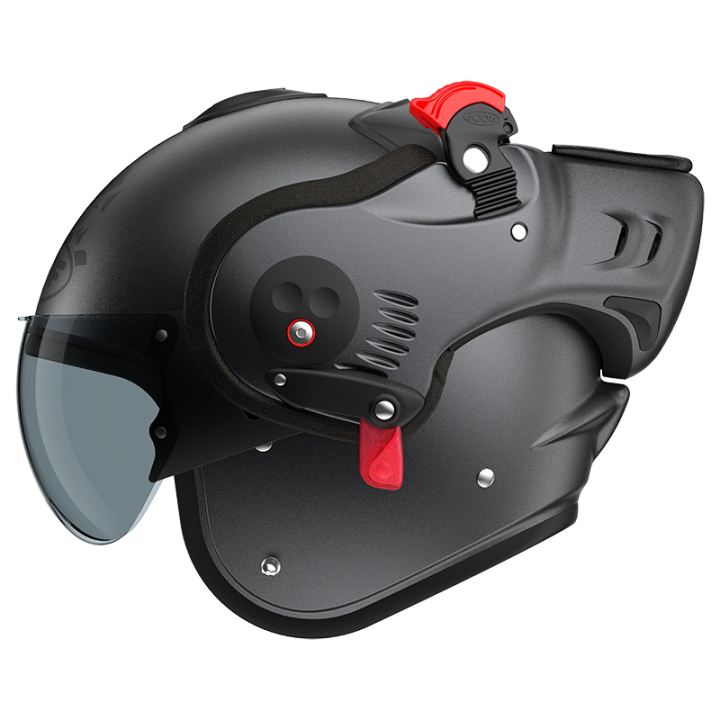 CASQUE MODULABLE MOTO ROOF RO5 BOXER ALPHA BLACKSTAR GRAPHITE - NOIR MAT