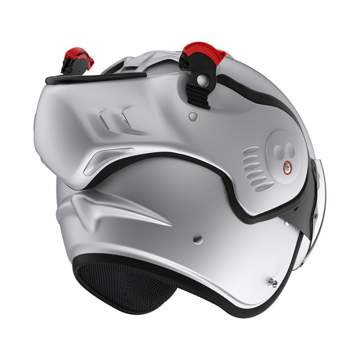 CASQUE MODULABLE MOTO ROOF RO5 BOXER ALPHA SILVERWHITE MAT