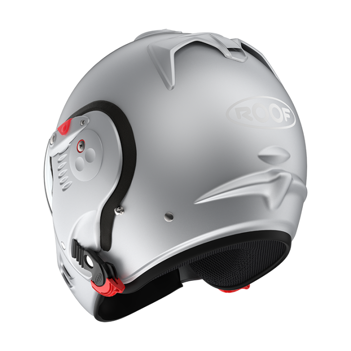 CASQUE MODULABLE MOTO ROOF RO5 BOXER ALPHA SILVERWHITE MAT