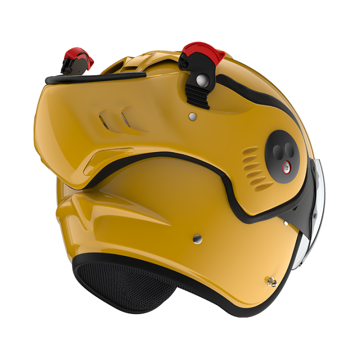 VERSATILE MOTORCYCLE HELMET ROOF RO5 BOXER ALPHA YELLOW
