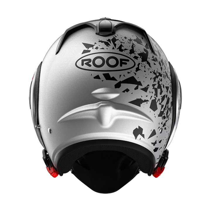 CASQUE MODULABLE MOTO ROOF RO5 BOXER ALPHA BLACKSTAR SILVERWHITE - NOIR MAT