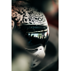 VERSATILE MOTORCYCLE HELMET ROOF RO5 BOXER ALPHA BLACKSTAR MATT SILVERWHITE - BLACK