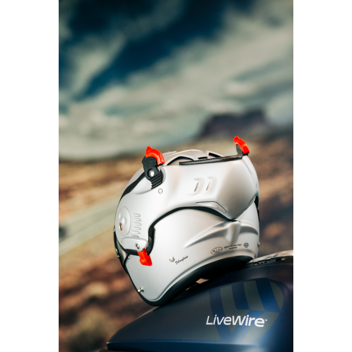 CASQUE MODULABLE MOTO ROOF RO5 BOXER ALPHA SILVERWHITE MAT