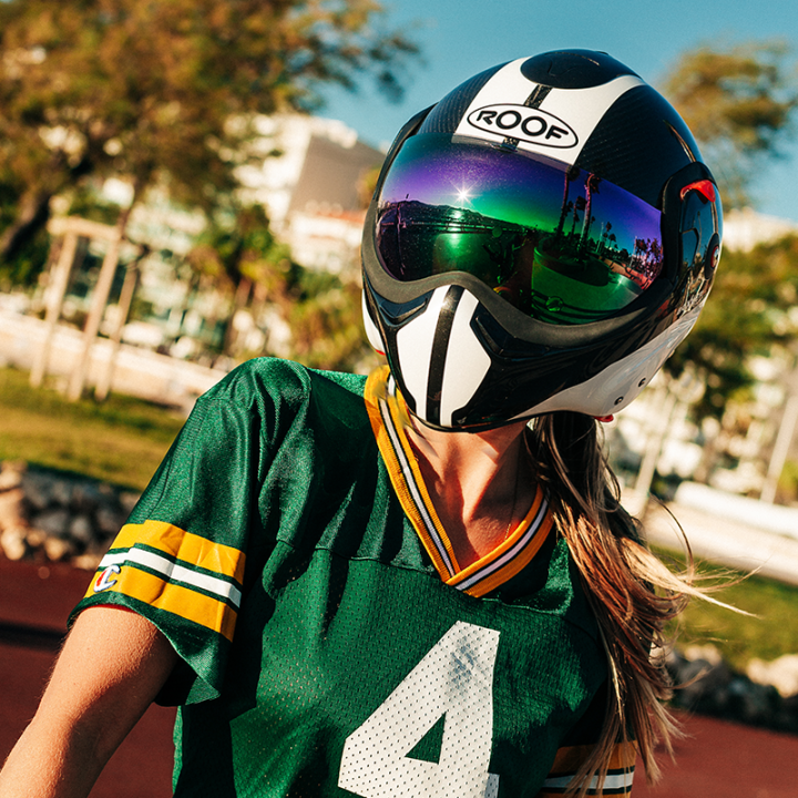 CASCO DA MOTO ROOF RO9 BOXXER 2 CARBON WONDER BIANCO PERLA