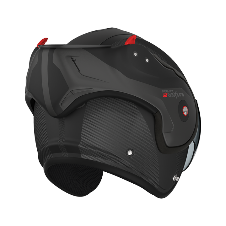 CASQUE MOTO ROOF RO9 BOXXER 2 CARBON WONDER NOIR MAT