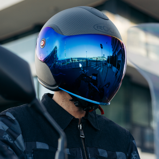 VISOR RO9 WISPER BLUE IRIDIUM