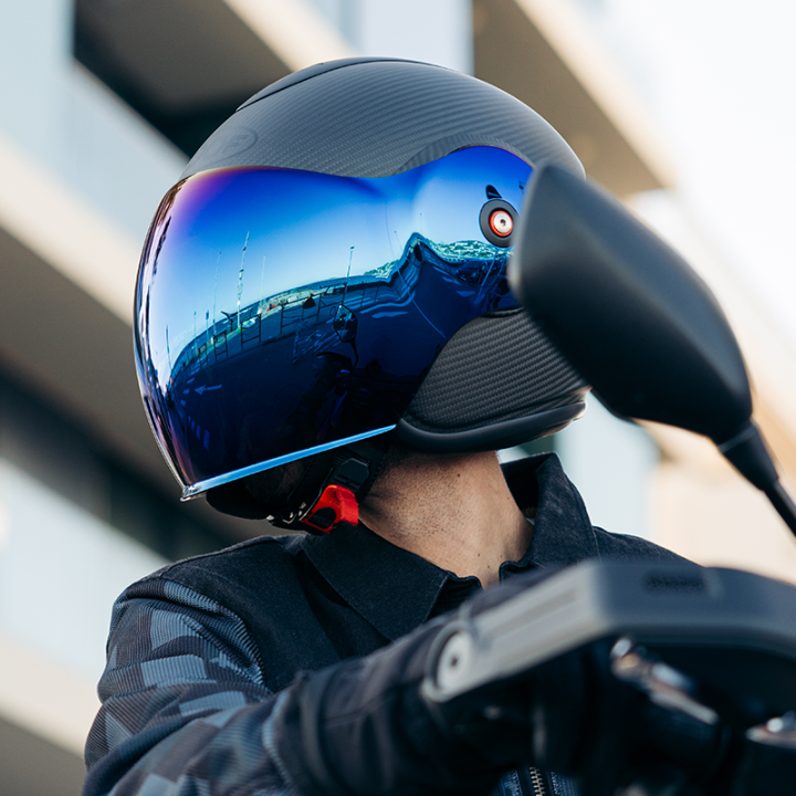 CASQUE MOTO ROOF RO9 WISPER CARBON MAT