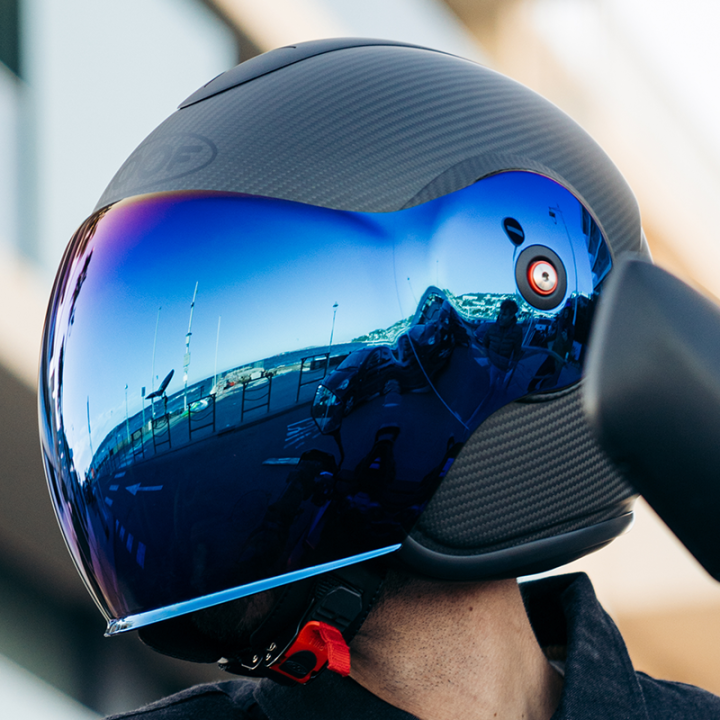 CASQUE MOTO ROOF RO9 WISPER CARBON MAT