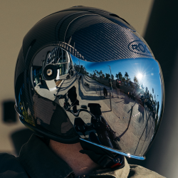 CASQUE MOTO ROOF RO9 WISPER CARBON BRILLANT