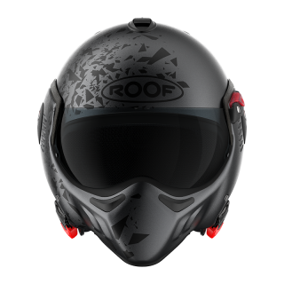 Casque moto modulable E22-06 Roof BOXER ALPHA BLACKSTAR Graphite Noir Mat