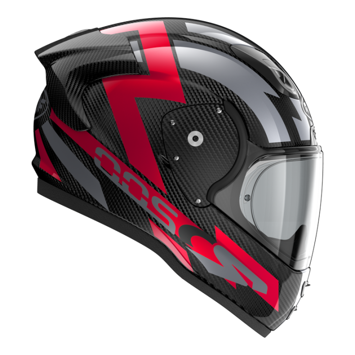 Casque moto intégral Roof RO200 S CARBON SUZUKA Rouge Metal E22-06