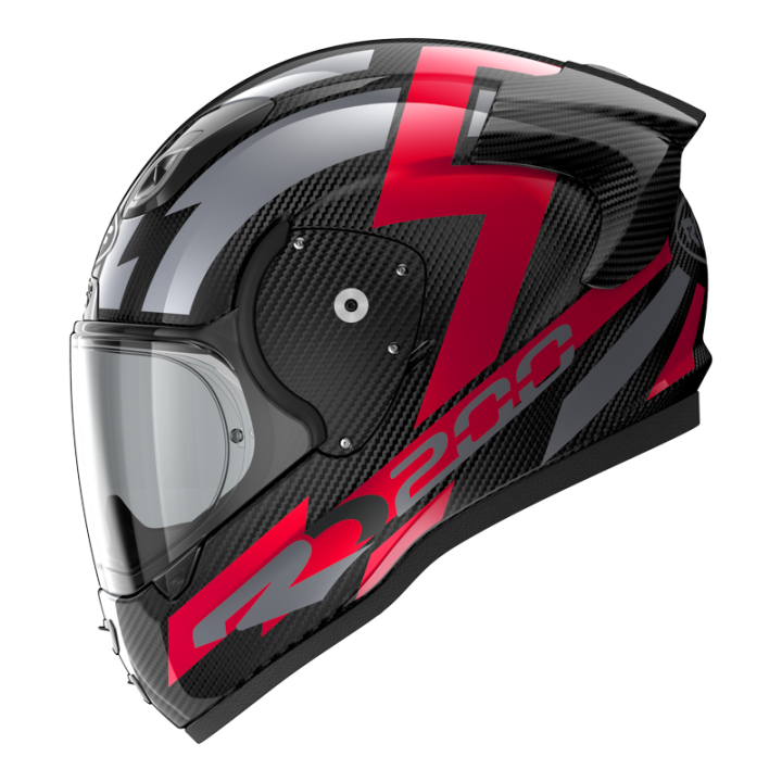 Casco motocicletta completa Roof RO200 S CARBON Suzuka Rosso Metallo E22-06