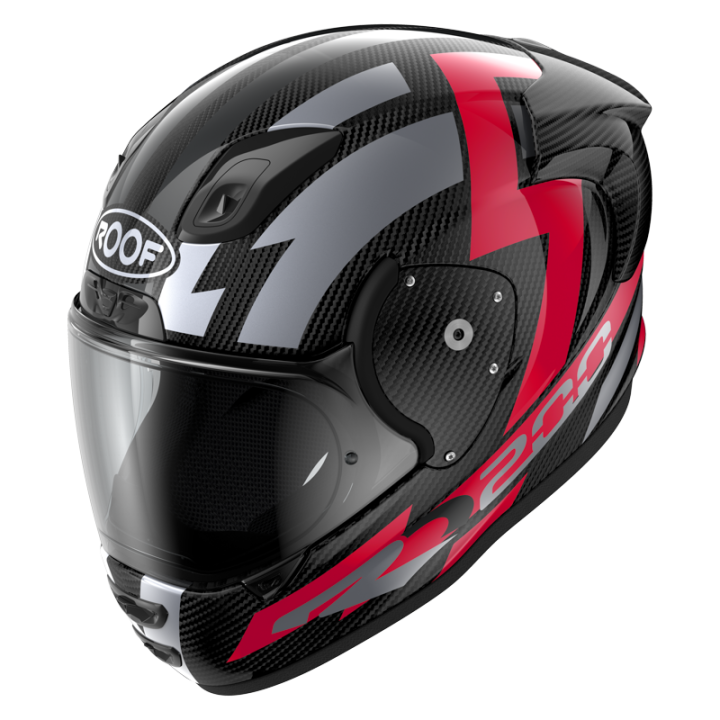 Casco motocicletta completa Roof RO200 S CARBON Suzuka Rosso Metallo E22-06