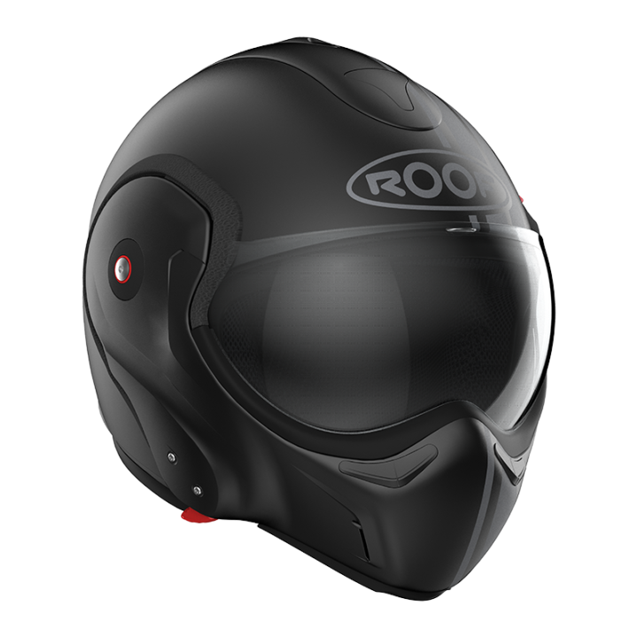 Helmet motorcycle versatile E22-06 Roof BOXXER 2 STRIPES Black - Metal Matt