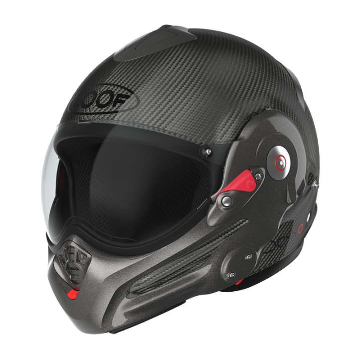 versatile motorcycle helmet Roof DESMO 3 glossy, chin bar flip-up at 180°