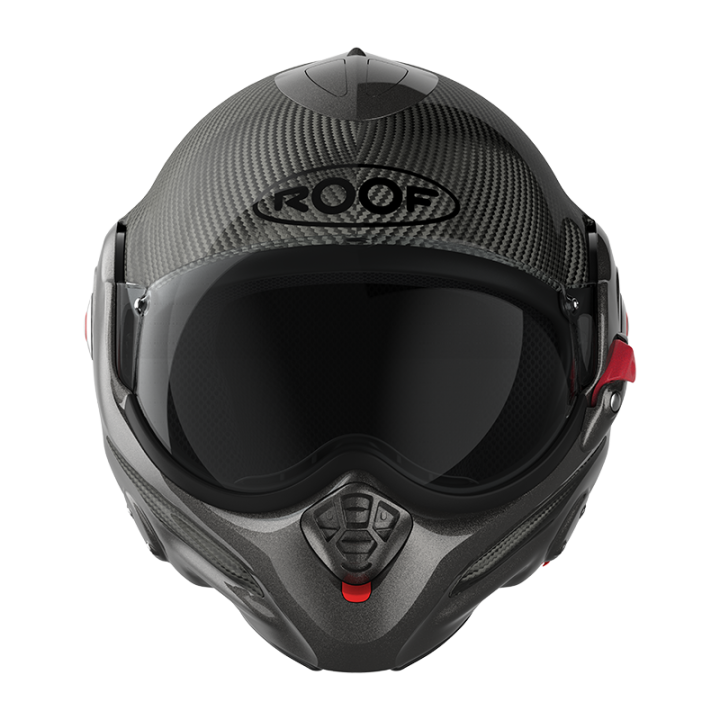 versatile motorcycle helmet Roof DESMO 3 glossy, chin bar flip-up at 180°