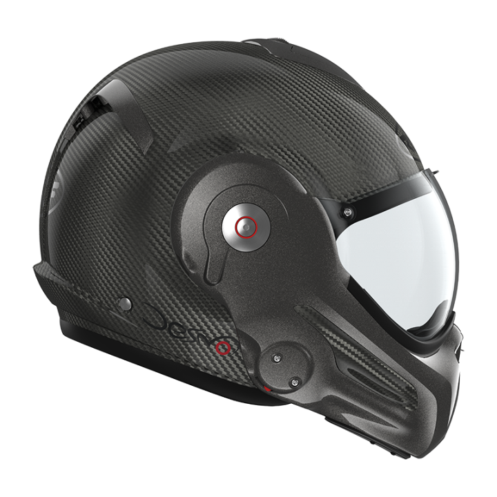 versatile casco da moto Roof DESMO 3 lucido, mentoniera ribaltabile a 180°