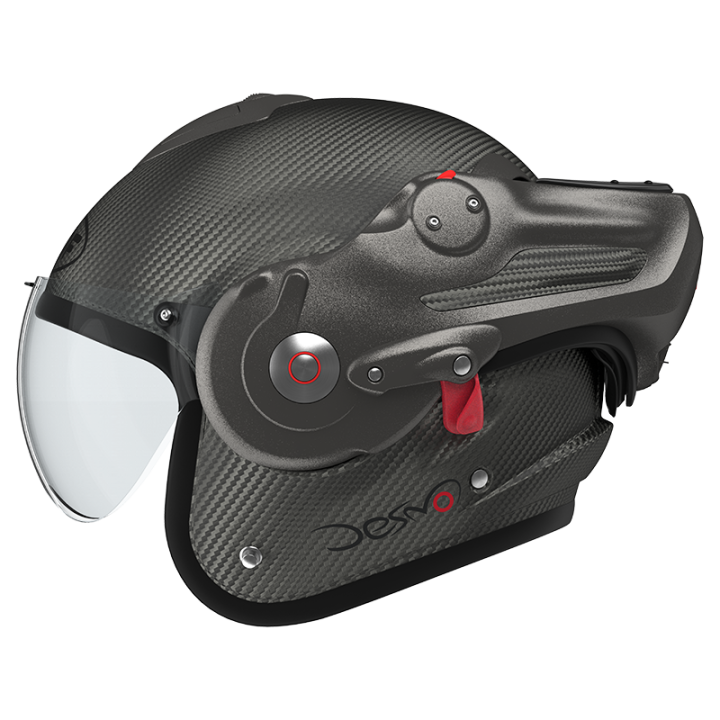 versatile motorcycle helmet Roof DESMO 3 matt, chin bar flip-up at 180°