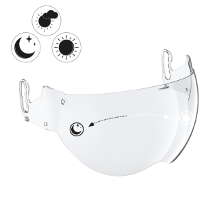 Kit écran de casque ROOF RO32 Photochromique Compatible DESMO 3 CARBON & DESMO RO31/RO32