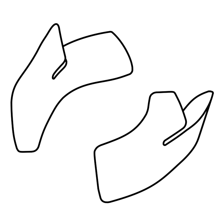 Kit cheeks for helmet Roof RO200 CARBON E22-06