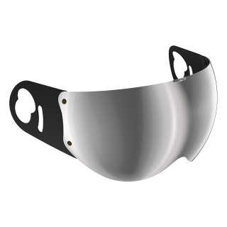 Schermo casco Roof Ro5 BOXER V8 Iridium Argento