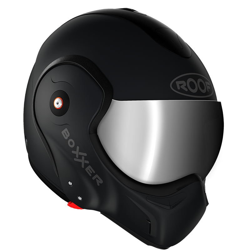 ROOF BOXXER 9 MATT BLACK FLIP UP FRONT STREETFIGHTER MOTORCYCLE MOTORBIKE HELMET